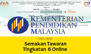 Tawaran kemasukan ke tingkatan 6 boleh disemak melalui applikasi semakan online kpm dan juga melalui sms dalam tempoh 30 hari bekerja berikut adalah maklumat mengenai semakan tawaran tingkatan 6 tahun 2019 yang melibatkan tarikh rasmi semakan, aplikasi semakan, permohonan. Semakan Tawaran Tingkatan 6 2021 Online Sms Info Upu
