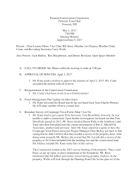 Fremont Conservation Commission Fremont Town Hall Fremont, NH May 1, 2017  7:00 PM Meeting Minutes Approved June 5, 2017 Presen