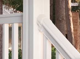 White polycomposite stair rail kit with. Bella Premier Series Vinyl Railing Xpanse Greater Outdoors