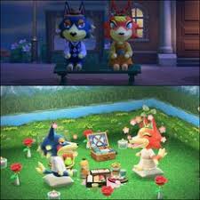 I Was Noticed Wolfgang And Audie Hanging Out A Ton Since She Moved In So I Decided To Send Them On Animal Crossing Animal Crossing Fan Art Animal Crossing Game