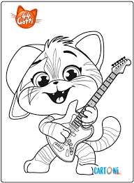 Free 44 cats coloring pages youloveitcom template. 44 Cats Coloring Pages Cartoni Animati
