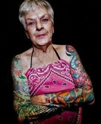 Résultat de recherche d'images pour "old people with tattoos"