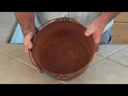 Stripping A Cast Iron Skillet With Easy Off Oven Cleaner Plus Seasoning Maintenance Y Cleaning Cast Iron Pans Cast Iron Cleaning Cleaning Rusty Cast Iron