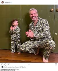 Andy Cohen Poses With Son Benjamin 16 Months In Matching Pajamas In Cute Instagram Snaps Daily Mail Online