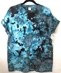 Black And Blue Tie Dye T Shirt L Camo Ice Dye Tie Dye T Shirt Cool Unique Black Turquoise Etsy Tie Dye Tie Dye T Shirts Tye Dye Shirts