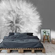 fotobehang rustgevend dandelion slaapkamer fotobehang slaapkamer behang ideeen slaapkamer behang