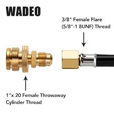 Motor home fireplace rv gas line quick connect propane hose why choose us9! Wadeo 12 Ft Rv Propane Quick Connect Hose For Rv To Grill Lp Propane Quick Connect For Connecting 1 Lb Throwaway Bottle 1 Lb Portable Appliance Or 3 8 Female Flare To Rv