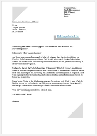 Ihre bewerbung muss zudem klar strukturiert sein und darf keine rechtschreibfehler oder formale mängel enthalten. Bewerbung Kauffrau Fur Buromanagement Ausbildung Muster Vorlage