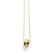 Gold Skull Necklace Gold Skull Skull Necklace Skull Pendant