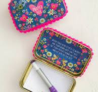 Tin Prayer Box - Denim