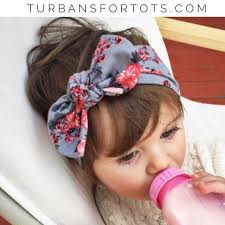 Gray Floral Top Knot Headband Knotted Baby Headband Baby Hair Accessories Baby Girl Hair
