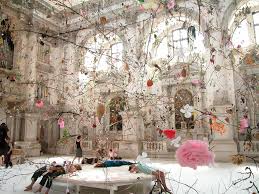 Falling Garden Idalaerke Flower Installation Art Sculpture Art