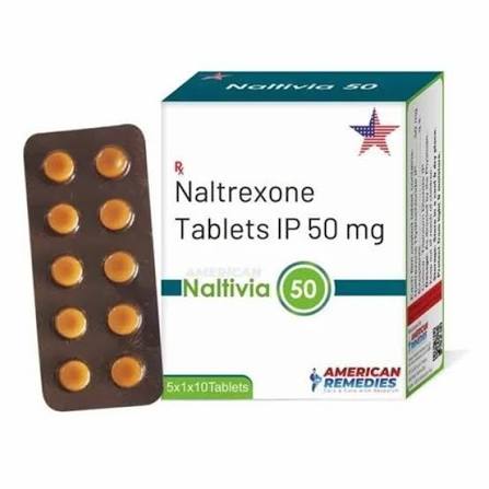 Naltivia Naltrexone 50mg Tablet, Alcohol Dependence Treatment Medicine at ₹ 700/stripe | Naltrexone Tablets in Nagpur | ID: 22541748188