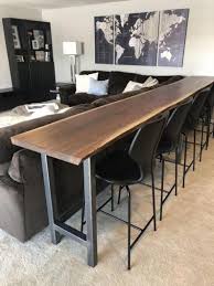 Live Edge Sofa Table Home Bar Table In 2020 Home Bar Table Home Live Edge Dining Table