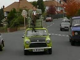 Bean figure with the model car photos for reference only Mr Bean Do It Yourself Mr Bean Tv Episode 1994 Imdb