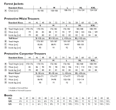 Husqvarna Clothing Boot Size Guide