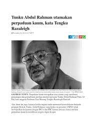 Things to do near tunku abdul rahman marine park. Tunku Abdul Rahman Utamakan Perpaduan Kaum