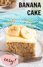 Easy Banana Cake In 2020 Banana Cake Yummy Sweets Easy Banana