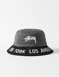 Wt Quilted Bucket Hat Cute Hats Hats Black Sandals