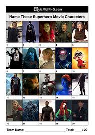 Pixie dust, magic mirrors, and genies are all considered forms of cheating and will disqualify your score on this test! Superhero Movie Characters 004 Quiznighthq