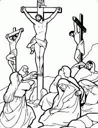 7 they brought the ass and the colt, and put their garments on them, and he sat thereon. Crucifixion Coloring Pages Coloring Home