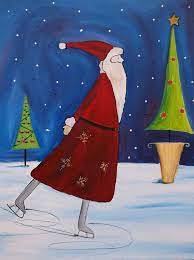 Christmas mix christmas canvas christmas paintings mixed media canvas mixed media art illustration noel painted rocks craft whimsical art whimsical christmas art. Beginner Acrylic Beginner Christmas Painting Ideas Novocom Top