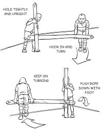 Make A Winch From A Pole Survival Skills Survival Tips Survival Techniques