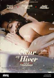 Un coeur en hiver A Heart of Stone Year: 1992 - France Emmanuelle Béart  Director: Claude Sautet Movie poster (Fr Stock Photo - Alamy
