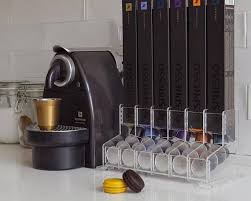 Clear Nespresso Original Capsules Holder 60 Coffee Pod Etsy In 2021 Pod Coffee Machine Coffee Pod Storage Coffee Capsule Holder