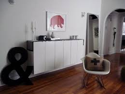 Fauxdenza A Credenza Made From Cabinets Great Idea Made Of Three 24x30 Ikea Akrum Cabinets Wit Diy Sideboard Living Room Update Ikea Kitchen Wall Cabinets