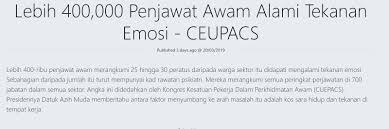 (c) perkhidmatan awam am persekutuan; Penderaan Pegawai Atasan Terhadap Penjawat Awam Ben Ashaari