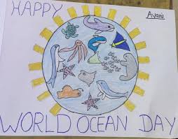 World ocean day card featuring a wave near the coast. Oceans Are Our Future Life And Delhi World Public School Gorakhpur Facebook
