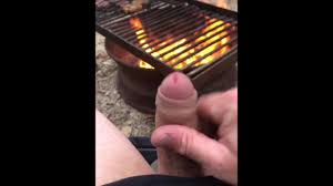 Cooking Food & Jerking By The Campfire, Cumming All Over My Meat, Then  Pissed On The Fire To Put Out