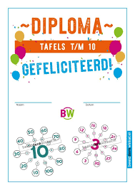 de tafels aan tafel placemats tafels beelddenkwinkel tafeldiploma tafels oefenen tafels