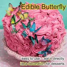God is great and you are blessed, so happy for you. Easter Edible Butterflies For Cake 34pcs 3d Butterfly Cake Decorations Idea Decoration Cake Decorating Tools Leather Bag