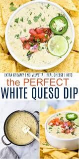 Perfect Creamy White Queso Dip Recipe Queso Dip Recipe In 2020 White Queso Dip Queso Dip White Queso Dip Recipe