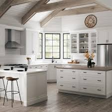 Shop wayfair for the best 18 inch deep kitchen cabinet. Hampton Bay Designer Series Melvern Assembled 30x18x15 In Deep Wall Bridge Kitchen Cabinet In White W301815 Mlwh The Home Depot