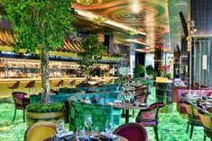 Backlit Gemstone Floor Illuminates London Restaurant The Ivy Asia Cool Restaurant London Restaurants Asian Restaurants