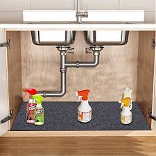 Check spelling or type a new query. Under The Sink Mat Kitchen Cabinet Mat Waterproof Absorbent Protects Cabinets Absorbent Felt Material Anti Slip And Waterproof Backing Contains Liquids Washable 36 X 24 Buy Online At Best Price In Uae Amazon Ae