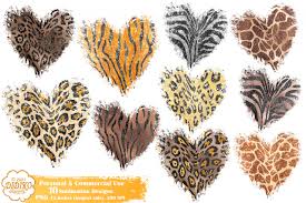 Download Animal Print Background Sublimation Bundle Heart Png Didiko Designs