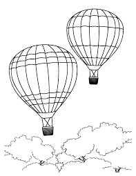 Paper hot air balloon easy colorful summer kids craft. Hot Air Balloon Coloring Pages Free Printable Coloring Home