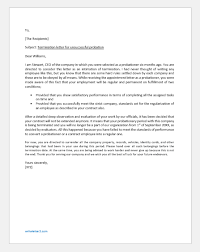 Watch this video to find out how the resignation letter format with notice period should look like, as well as see an example of a simple resignation letter in 2 formats: Termination Letter For Unsuccessful Probation Writeletter2 Com
