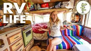 They are more fuel efficient, easy to drive and they can pack all the amenities of a home in a tiny floor plan…but best of all it rolls down the we love hearing how different people live small on the road! Minimalist Couple Living In A Tiny Camper Trailer That Cost Only 1 800 Rv Life Youtube