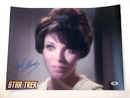 Signed JOAN COLLINS as Edith Keeler Star Trek 12x16 Photo Beckett Authentic  COA