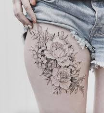 Cute side thigh tattoos for women with flowers and roses and small thigh tattoos for men. Thigh Tattoos For Women Beautiful Ideas And Design Tips