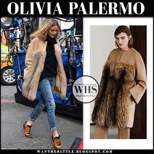 Wondering why you have to wear a camel coat? Olivia Palermo In Camel Fur Coat Jeans And Booties In Nyc I Want Her Style What Celebrities Wore And Where To Buy It Celebrity Style