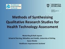 PDF) Methods of synthesizing qualitative research studies for health  technology assessment