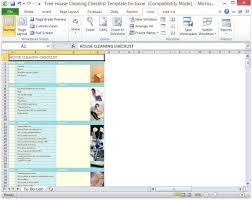 Free House Cleaning Checklist Template For Excel
