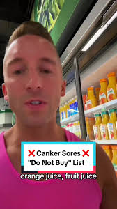 "Do Not Buy” Items for Canker Sores -Citrus Fruits and Juices: highly ...