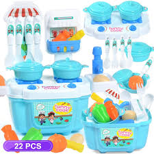 Step2's kids play kitchen sets deliver a variety of different pretend play options like diner seating, a market counter, and even grills! Creative Toys Activities Tribesigns Kids Wooden Children S Role Pretend Play Kitchen Christmas Cooking Com